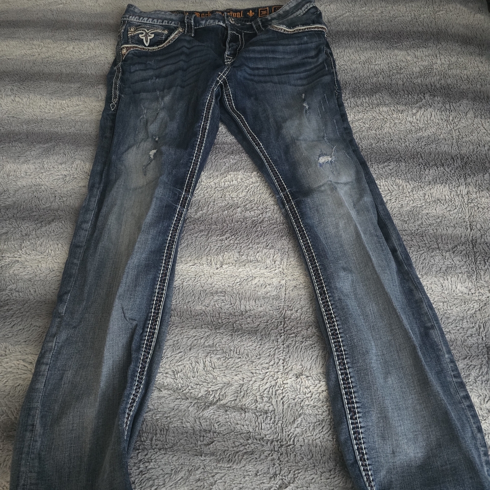 Rock Revival Men's Blue Relaxed Jeans